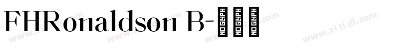 FHRonaldson B字体转换